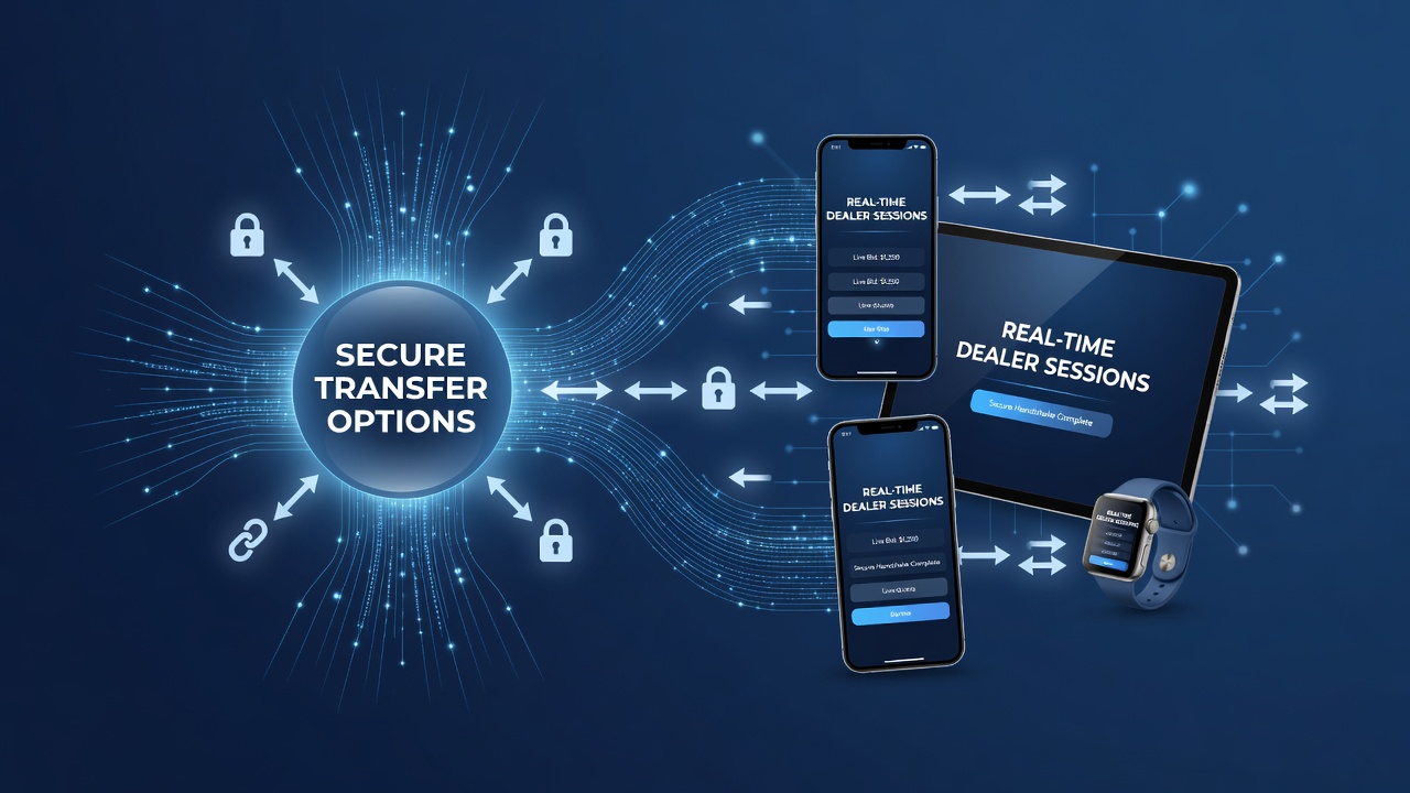 Mobile device displaying live dealer table alongside secure transaction confirmation screen