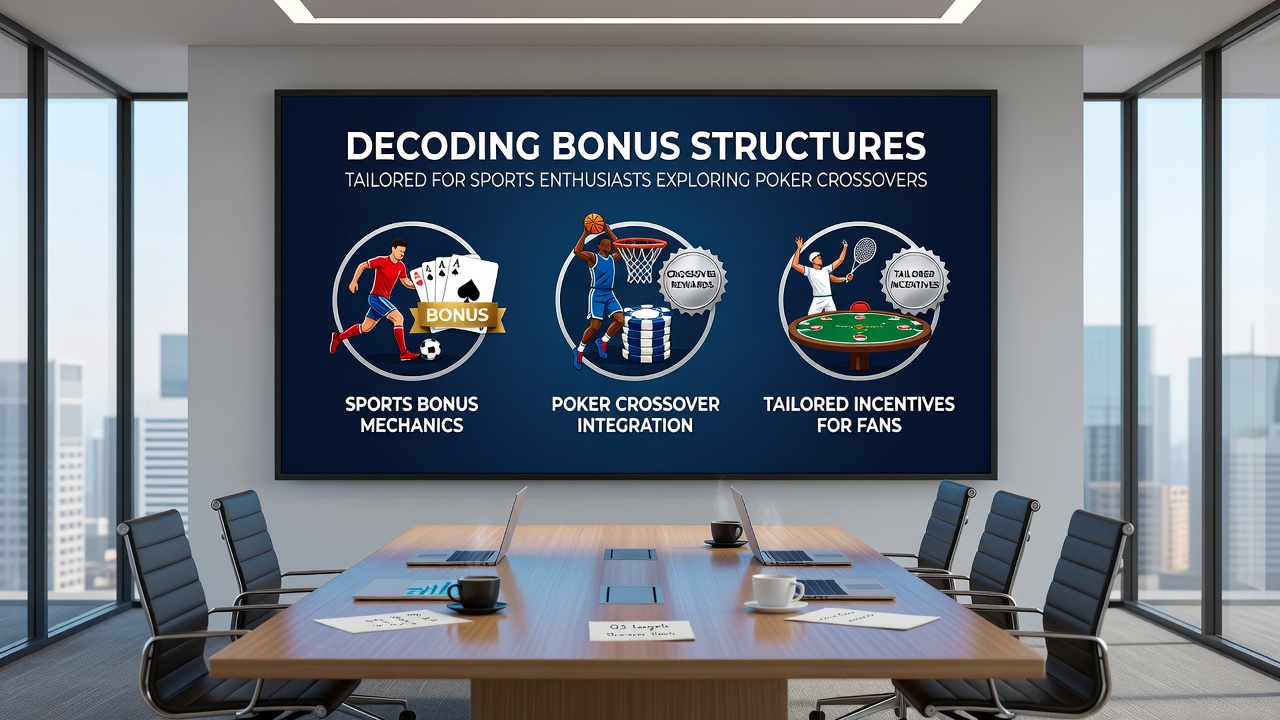 Illustration showing player journey between sports betting and poker with shared bonus tracking