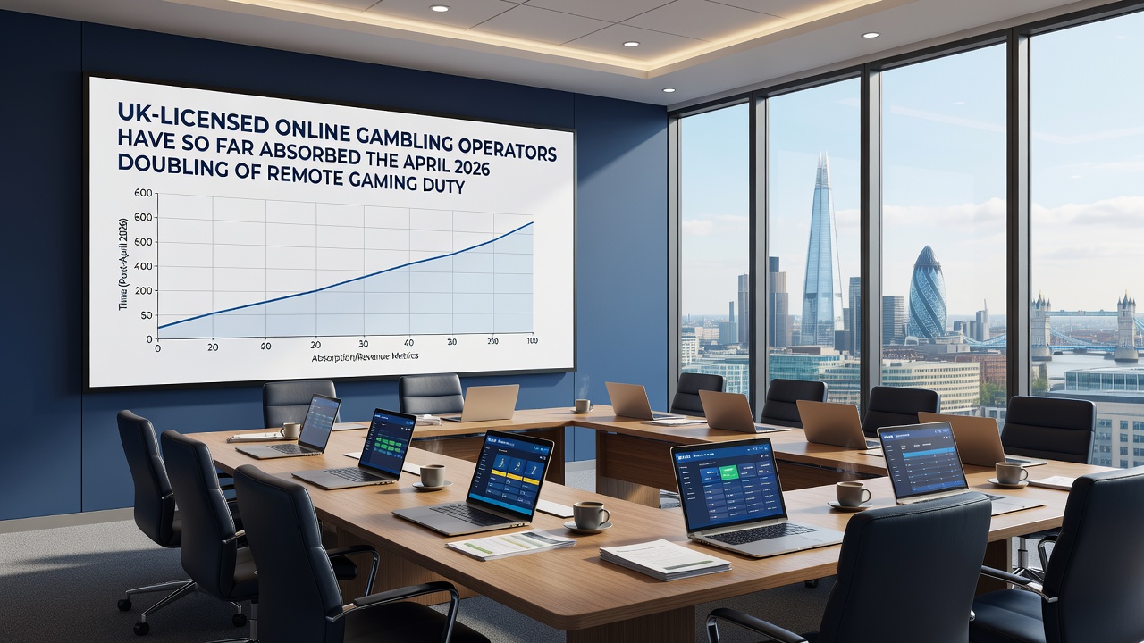 Charts and data on UK gambling revenue trends post-tax adjustment